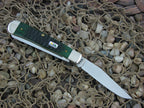 Case Cutlery 2000 John Deere Green Bone Trapper with TruSharp steel 6254 w/tin