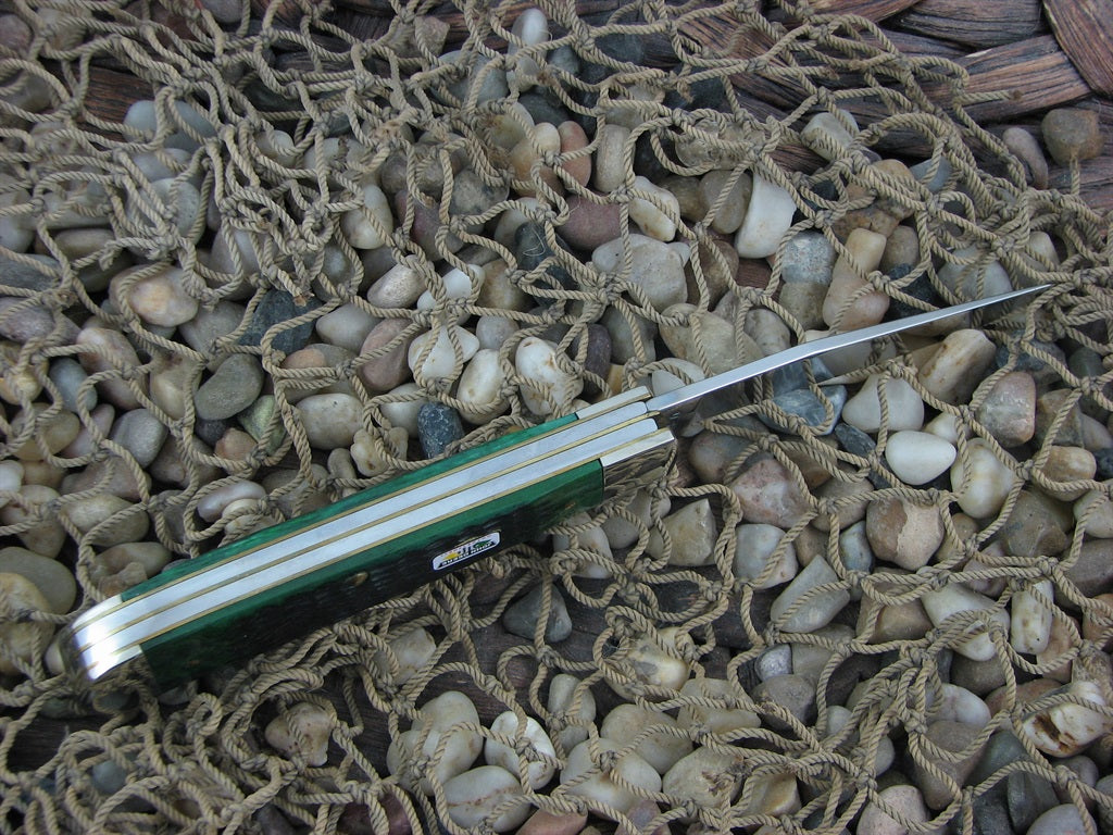 Case Cutlery 2000 John Deere Green Bone Trapper with TruSharp steel 6254 w/tin
