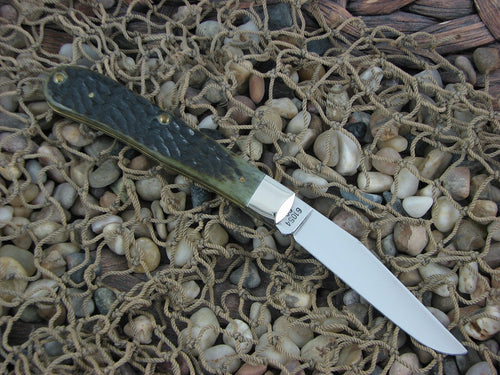Case Collectors Club 1997 Green Bone Barehead Trapper with TruSharp steel 61054 CA01669