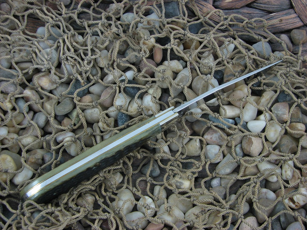 Case Collectors Club 1997 Green Bone Barehead Trapper with TruSharp steel 61054 CA01669