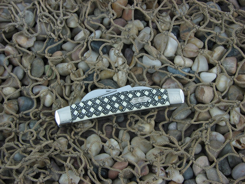 Case Cutlery 2006 Celtic Maze Bone Congress with TruSharp steel 64052 CA6434CM