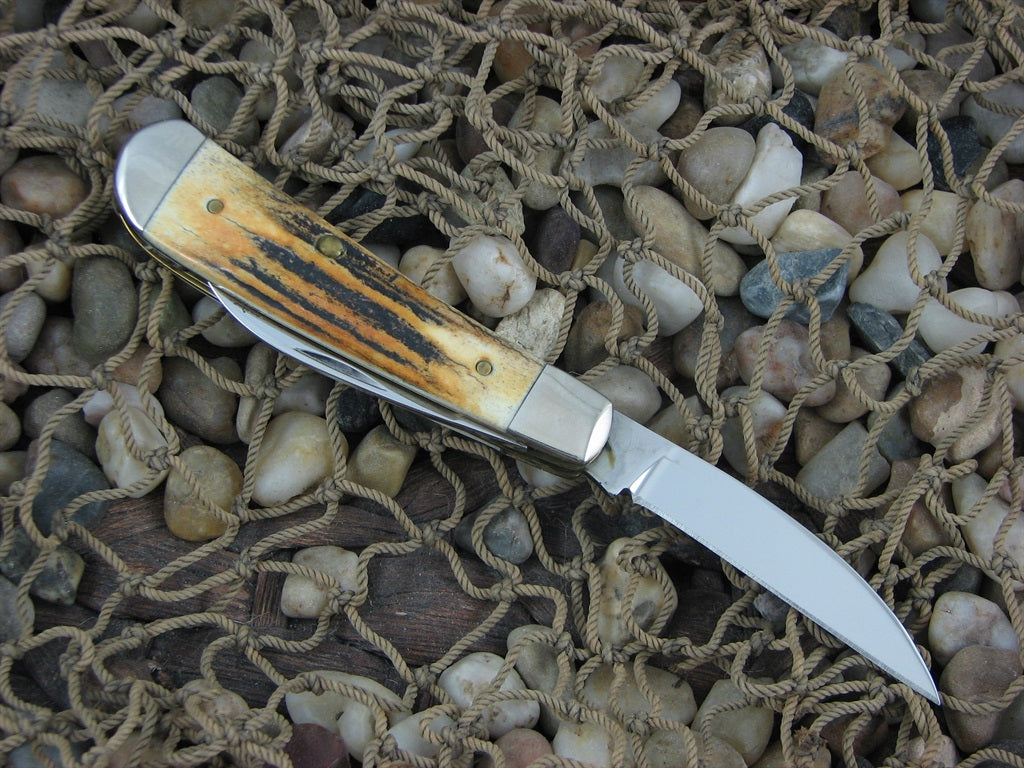 Case Cutlery 2008 Stag Swayback Jack with TruSharp steel 62117 CA95526