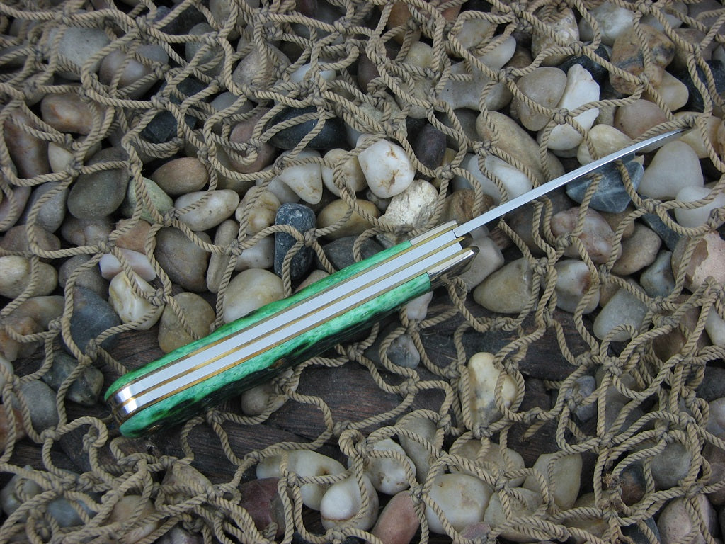 Case Cutlery 2008 Bermuda Green Bone Swayback Jack with TruSharp steel 62117 CA79730