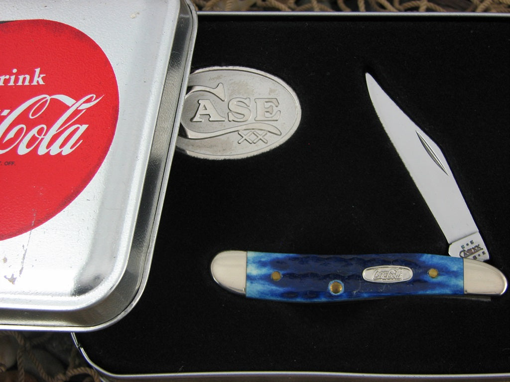 Case XX 2002 Blue Bone Peanut with TruSharp steel 6120 