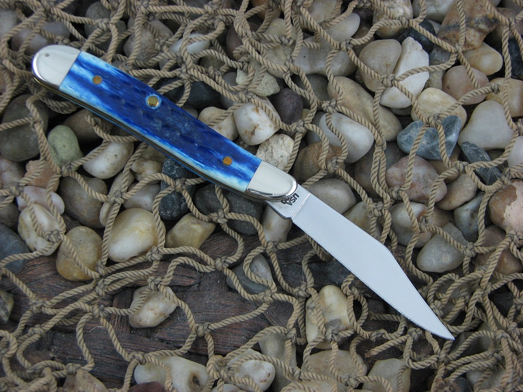 Case XX Coca Cola 2002 Blue Bone Peanut with TruSharp steel 6120