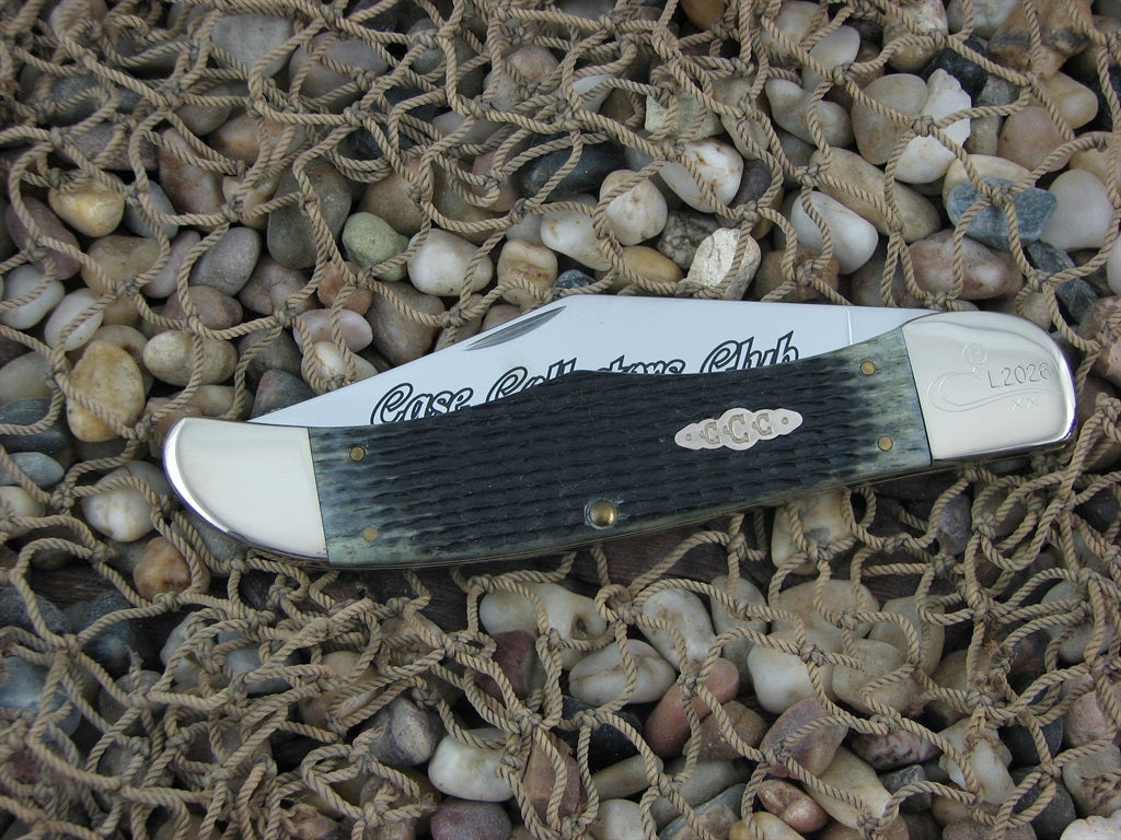 Case Cutlery 2000 Moss Green Bone Folding Hunter with TruSharp steel 6165 1/2 CA01558