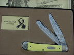 Case Cutlery 1994 Yellow Delrin Trapper with TruSharp steel 3254 