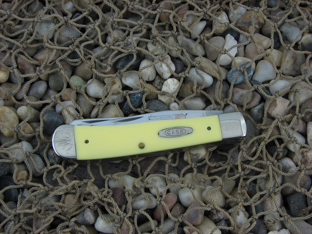 Case Cutlery Sam Colt 1994 Yellow Delrin Trapper with TruSharp steel 3254