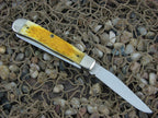 Case Cutlery Route 66 1993 Yellow Jigged Bone Trapper with TruSharp steel 6254