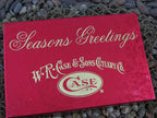 Case Cutlery Seasons Greetings 1997 Green Jigged Bone Trapper with TruSharp steel 6254
