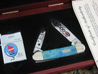 Case Cutlery 1997 Smooth Blue Bone Canoe with TruSharp steel 62131 