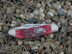 Case Cutlery 2002 Cranberry Bone Sowbelly with TruSharp steel 6539