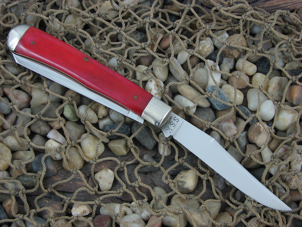 Schatt & Morgan 2001 Smooth Red Bone Trapper with 420HC steel