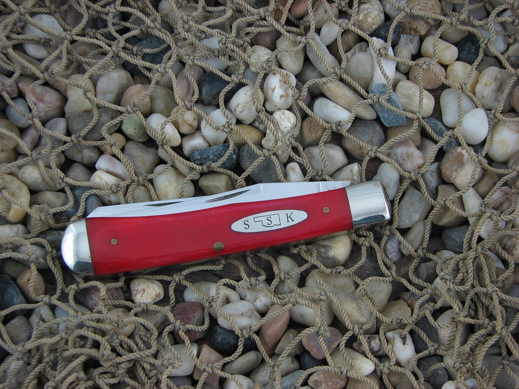 Schatt & Morgan 2001 Smooth Red Bone Trapper with 420HC steel