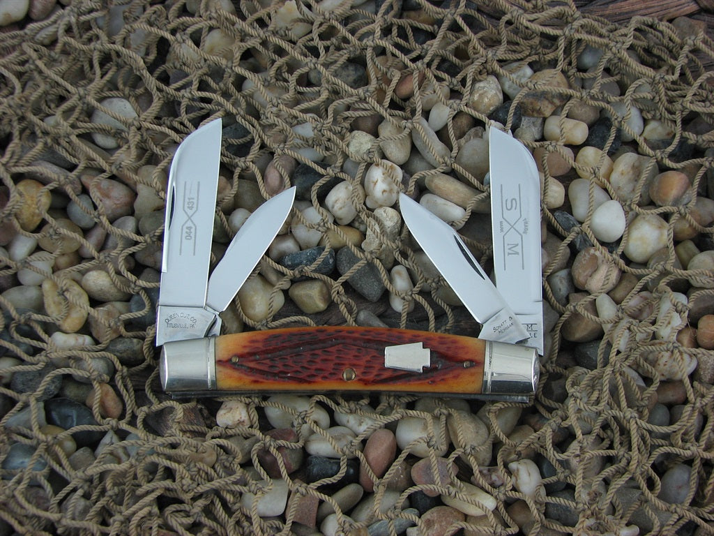 Schatt & Morgan  Caramel WG Bone Large Congress with 420HC steel O44431 