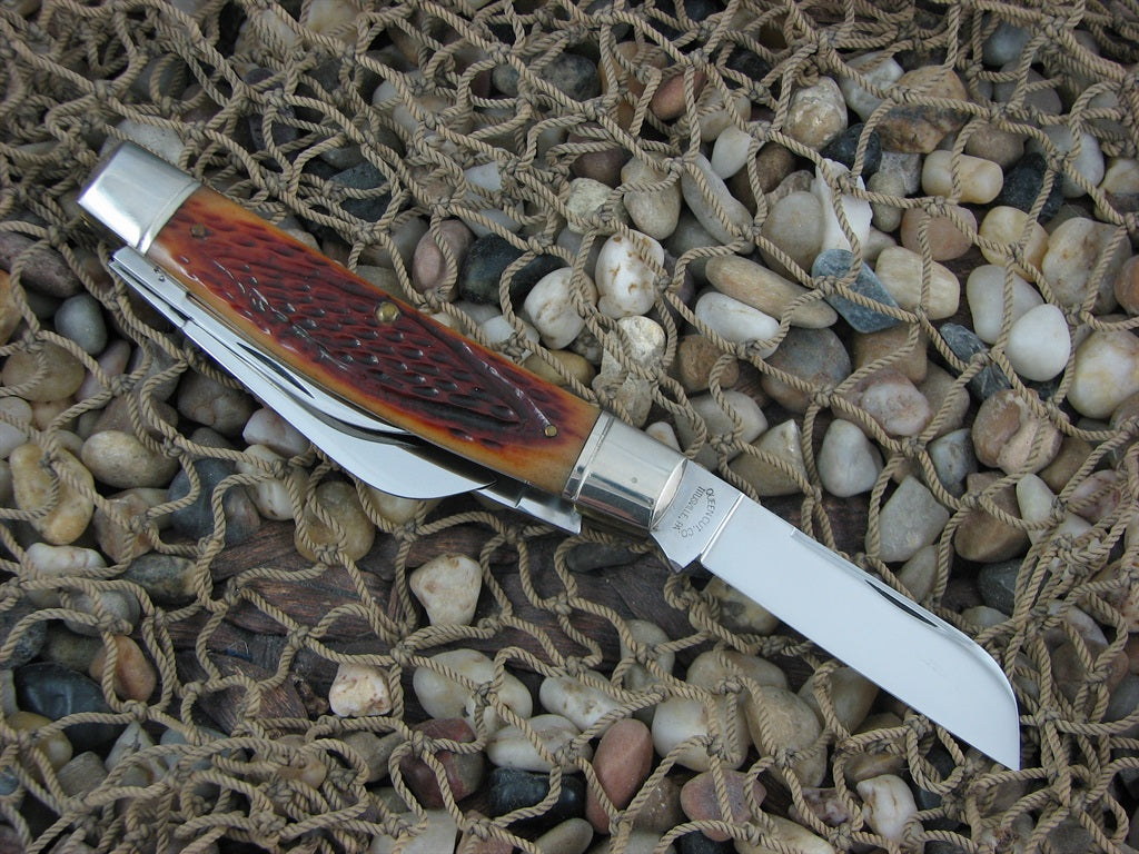 Schatt & Morgan  Caramel WG Bone Large Congress with 420HC steel O44431