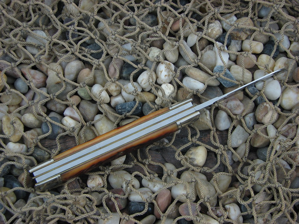 Schatt & Morgan  Caramel WG Bone Large Congress with 420HC steel O44431