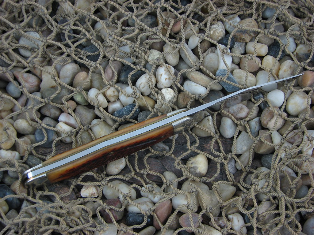 Schatt & Morgan  Goldenrod Bone Pen with 420HC steel O42176