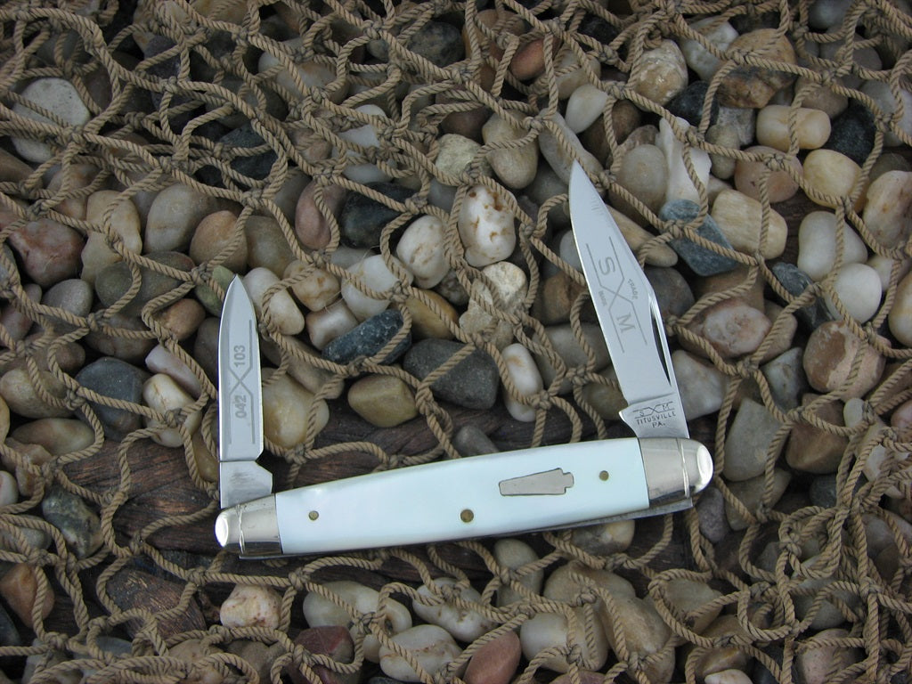 Schatt & Morgan 1991 Genuine Pearl Pen with 420HC steel O42103 