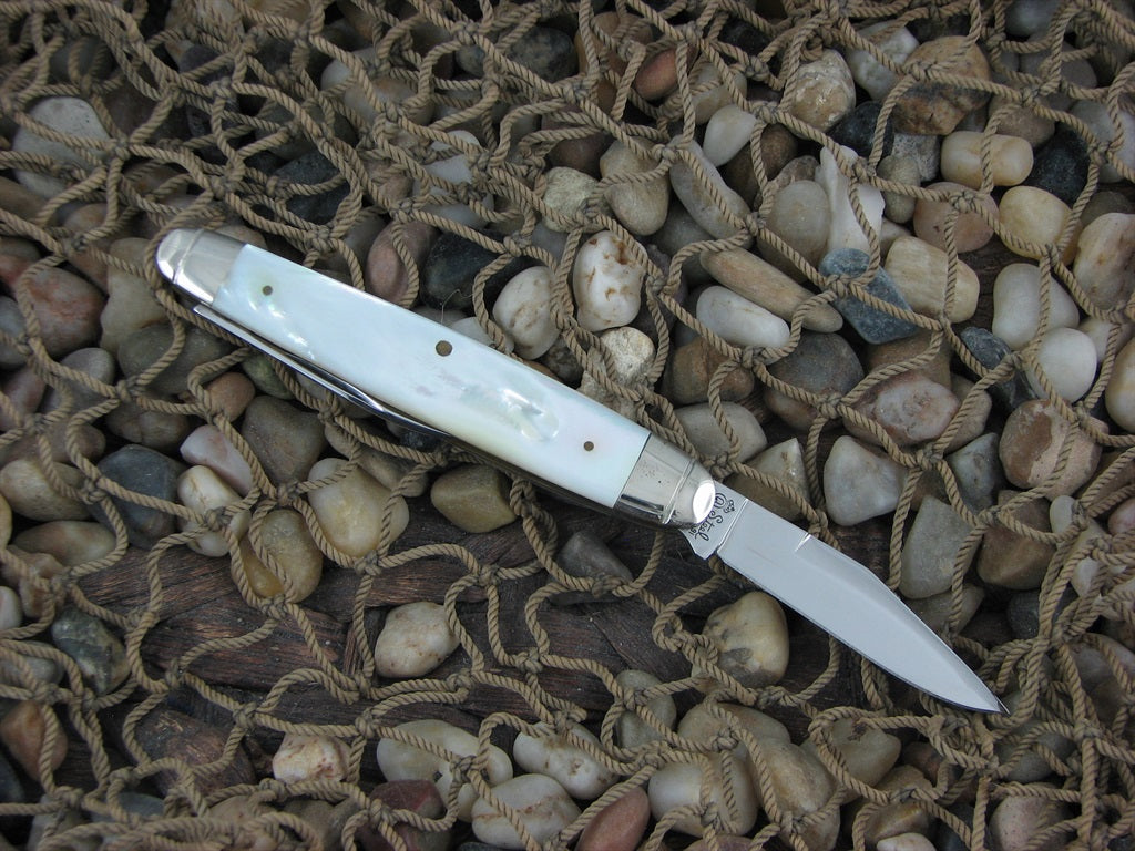 Schatt & Morgan 1991 Genuine Pearl Pen with 420HC steel O42103