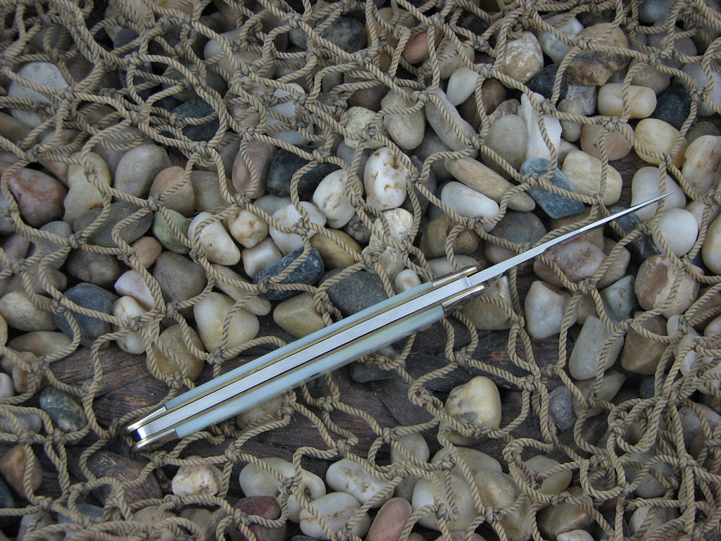 Schatt & Morgan 1991 Genuine Pearl Pen with 420HC steel O42103
