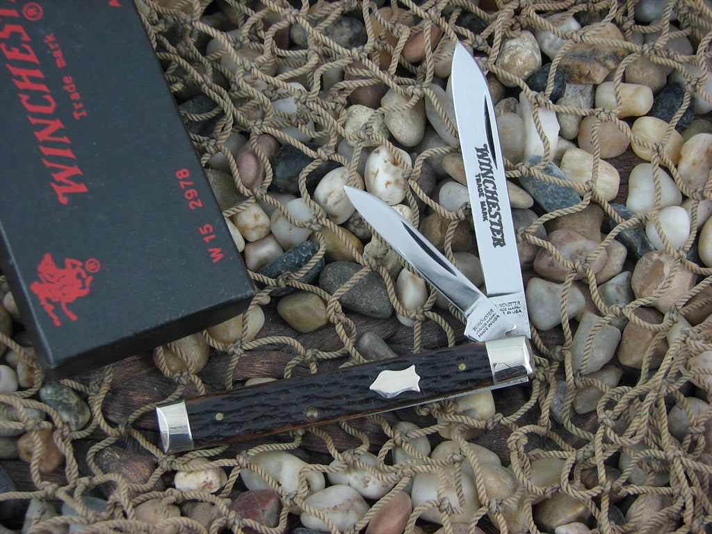 Winchester Knives 1989 Dark Bone Doctors Knife with Carbon steel 2978 W152978