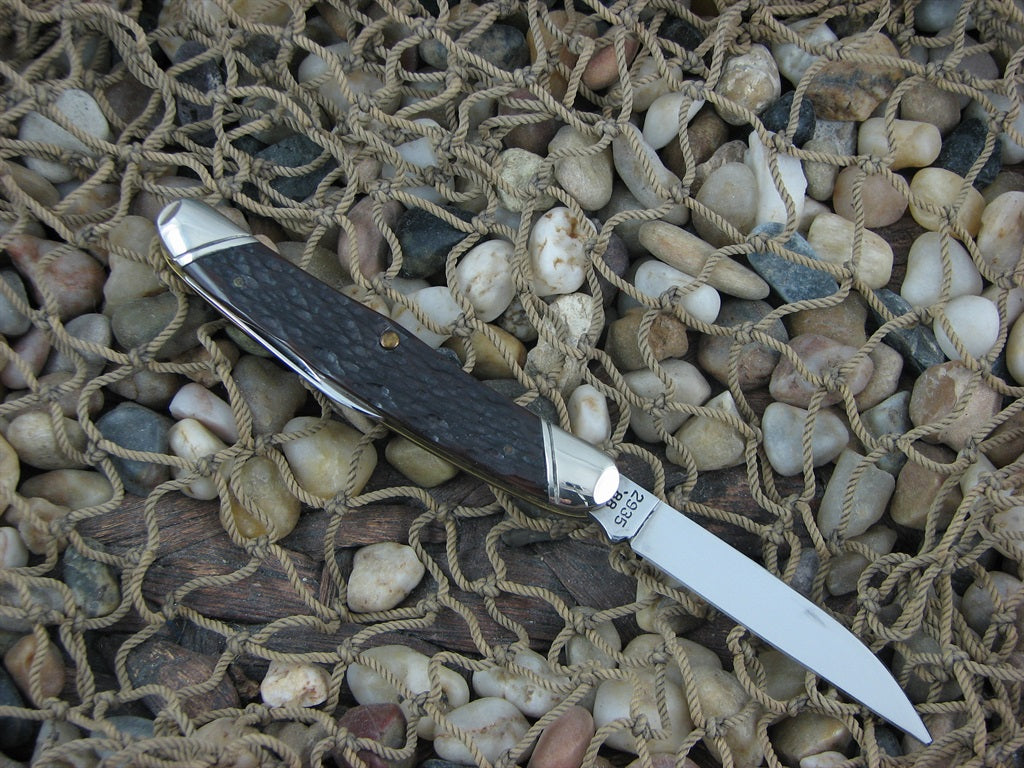 Winchester Knives 1988 Dark Bone Half Whittler with Carbon steel 2935 W152935