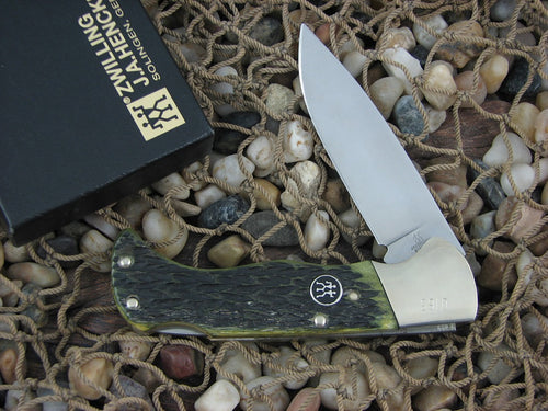 Henckels Cutlery  Green Pick Bone Lockback with Stainless steel Model 135 HK0135GP