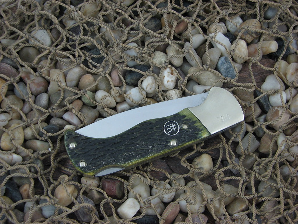 Henckels Cutlery  Green Pick Bone Lockback with Stainless steel Model 135 HK0135GP