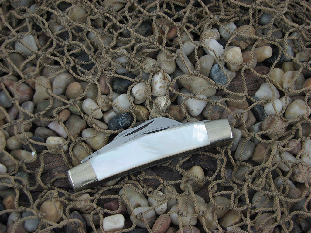 Boker Cutlery  Genuine Pearl Large Congress with Stainless steel Model 5464 5464SSMOP
