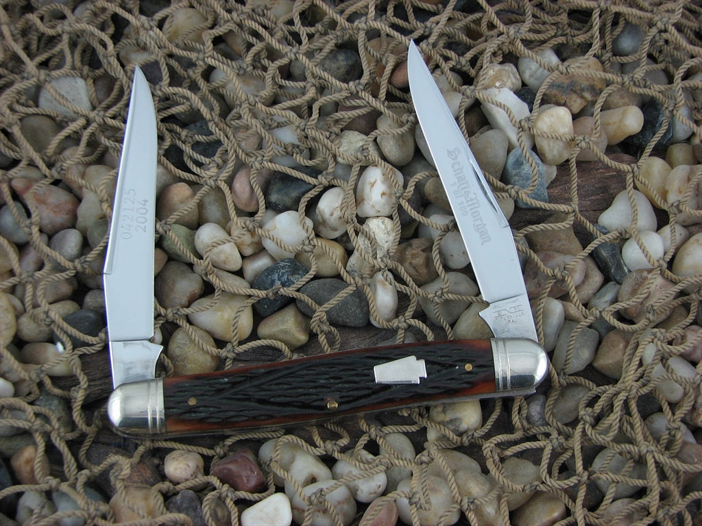 Schatt & Morgan 2004 Caramel WG Bone Muskrat with 420HC steel O42125 