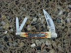 Case Cutlery 2002 Burnt Antique Jig Bone Seahorse Whittler with TruSharp steel 6355