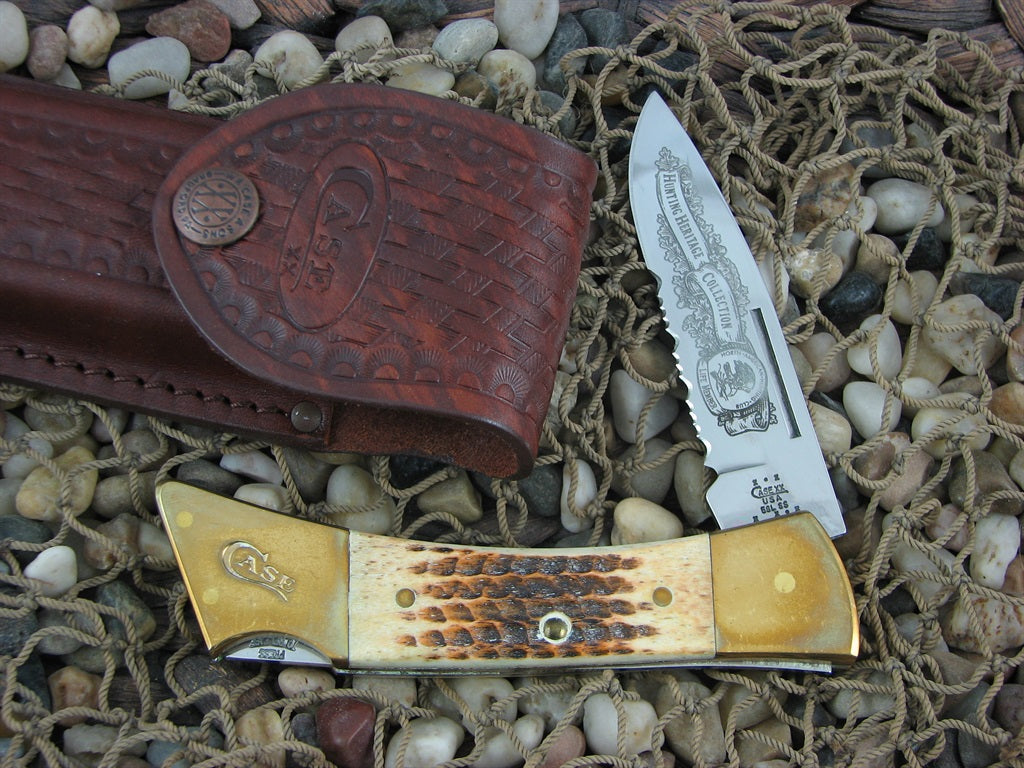 Case Cutlery 2003 Burnt Amber Bone NAHC Hammerhead with TruSharp steel 59L 