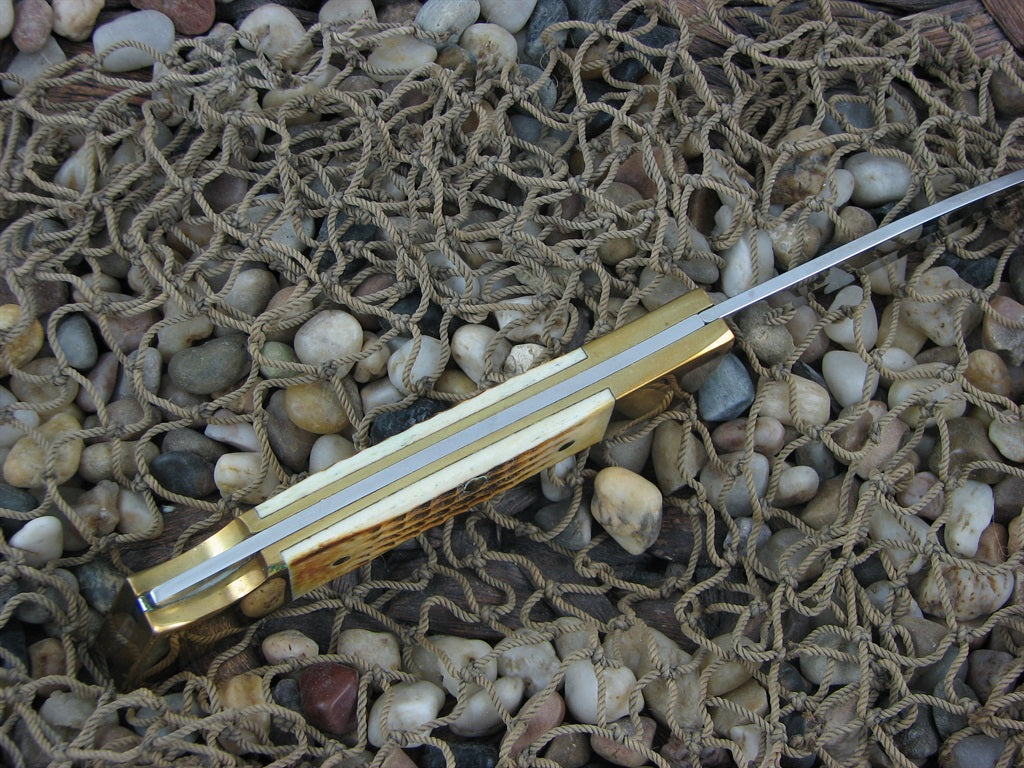 Case Cutlery 2003 Burnt Amber Bone NAHC Hammerhead with TruSharp steel 59L