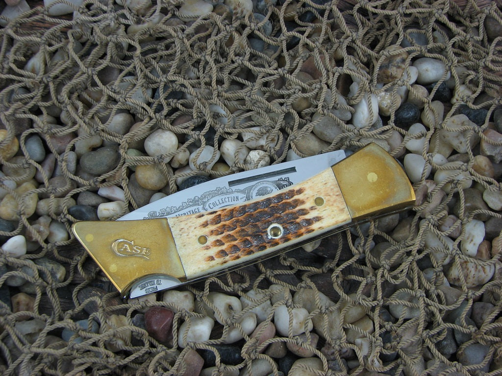 Case Cutlery 2003 Burnt Amber Bone NAHC Hammerhead with TruSharp steel 59L