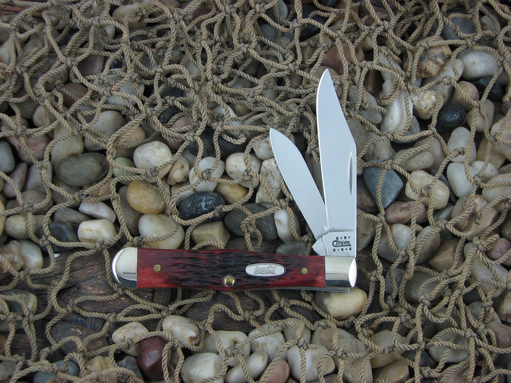 Case Cutlery 2001 Mahogany Bone Small Coke Bottle with TruSharp steel 6225 1/2