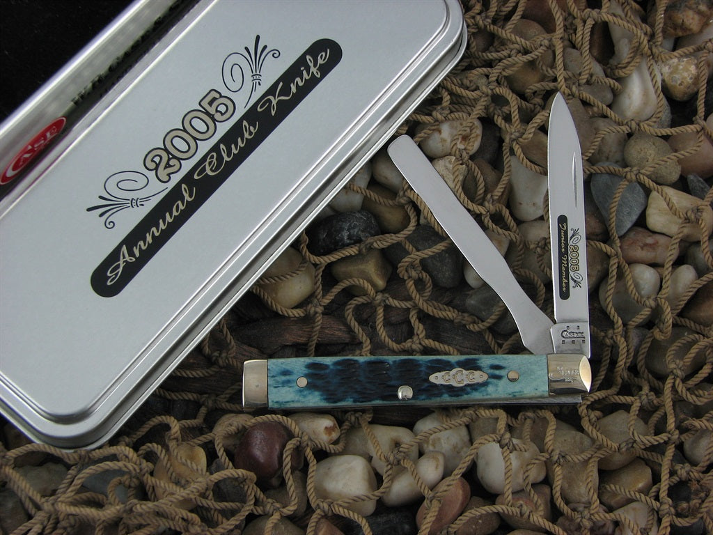 Case Collectors Club 2005 Mediterranean Blue Bone Baby Doc with TruSharp steel 6282 07505