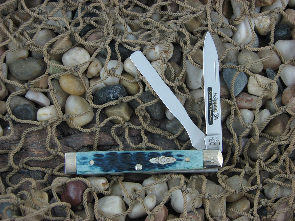 Case Collectors Club 2005 Mediterranean Blue Bone Baby Doc with TruSharp steel 6282 07505