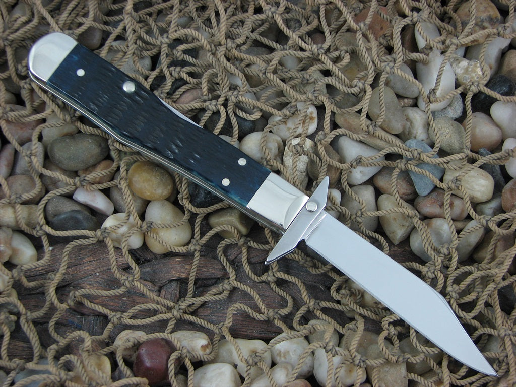 Case Collectors Club 2005 Mediterranean Blue Bone Cheetah Cub with TruSharp steel 611 1/2 07507