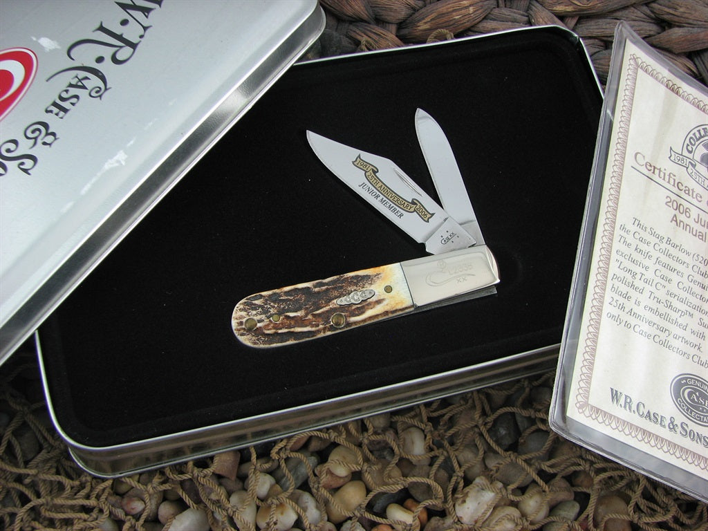 Case Collectors Club 2006 Burnt Stag Barlow with TruSharp steel 52009 1/2 07538