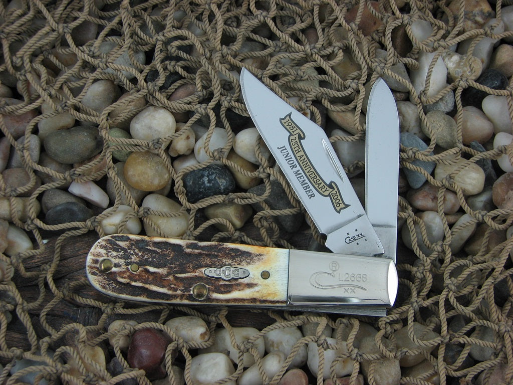 Case Collectors Club 2006 Burnt Stag Barlow with TruSharp steel 52009 1/2 07538