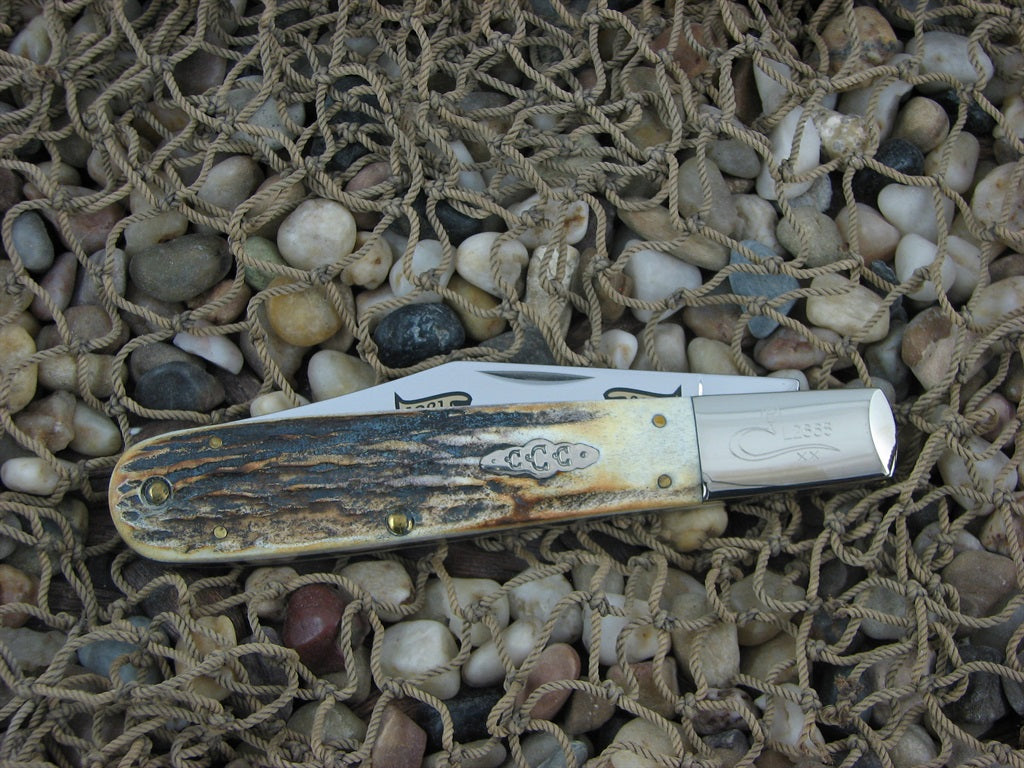 Case Collectors Club 2006 Burnt Stag Grandaddy Barlow with TruSharp steel 5143 07540