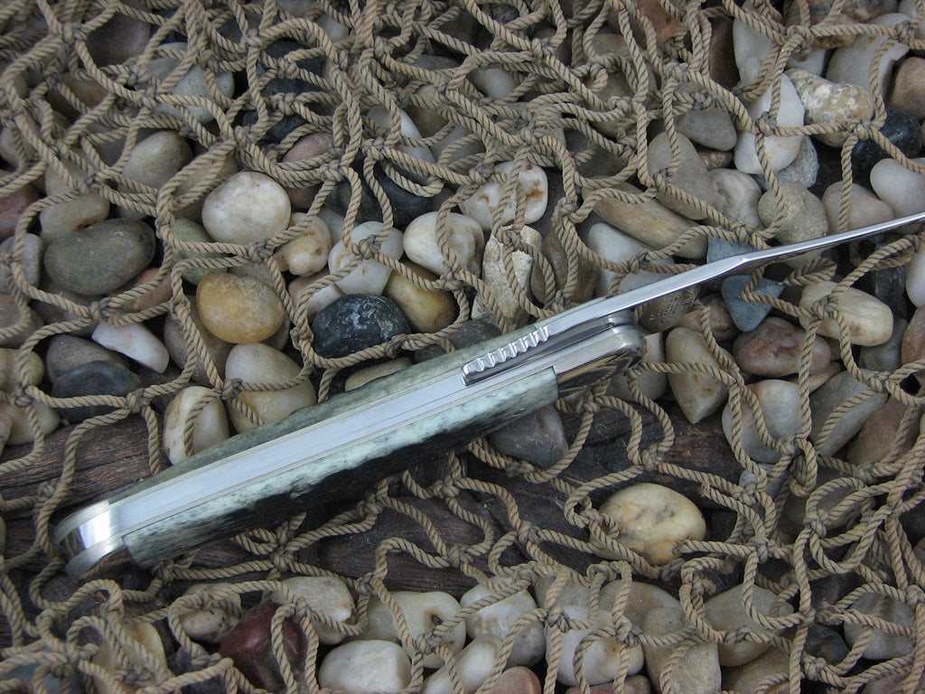 Case Collectors Club 2001 Moss Green Bone Russlock with TruSharp steel 61953L 01547