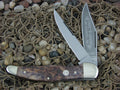 Boker Cutlery  Brown Appaloosa Bone Folding Hunter with Carbon steel 2020 112020BK