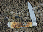 Case XX Cutlery 2019 Burnt Amber Bone Tribal Lock with TruSharp steel 612010L 80259