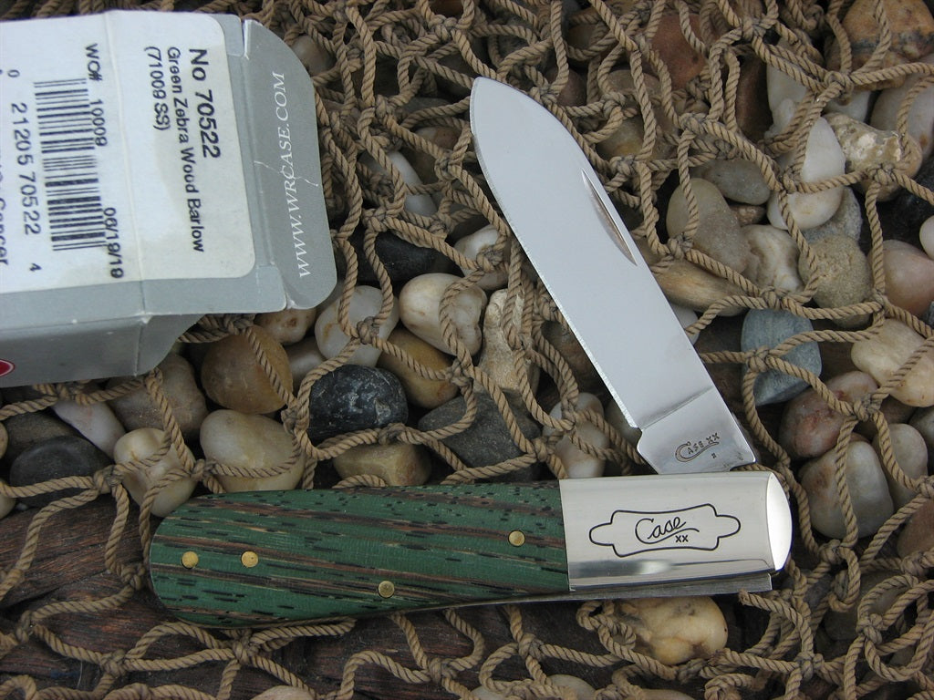 Case XX Cutlery 2019 Green Zebra Wood Barlow with TruSharp steel 71009 70522
