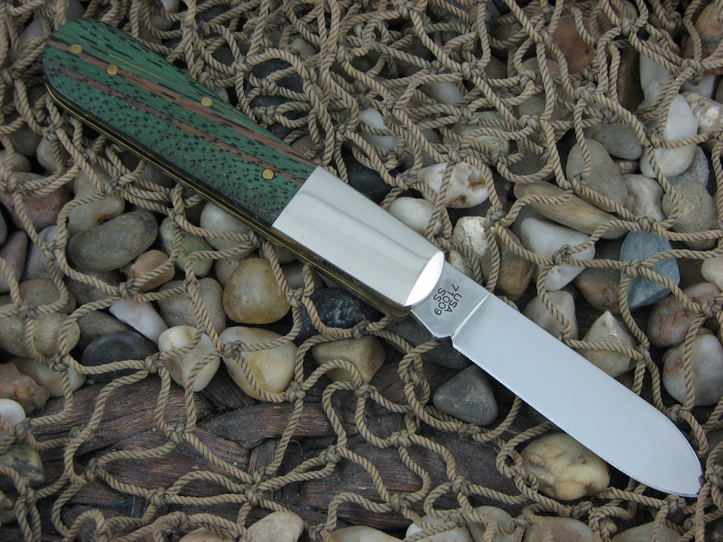 Case XX Cutlery 2019 Green Zebra Wood Barlow with TruSharp steel 71009 70522
