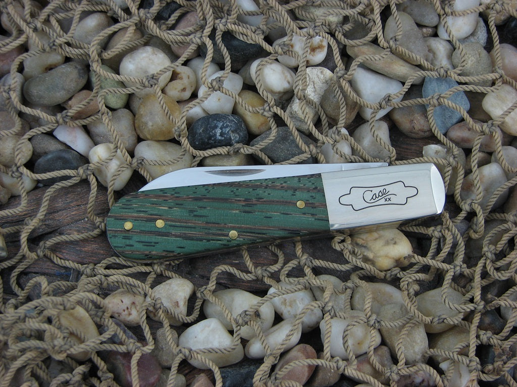 Case XX Cutlery 2019 Green Zebra Wood Barlow with TruSharp steel 71009 70522