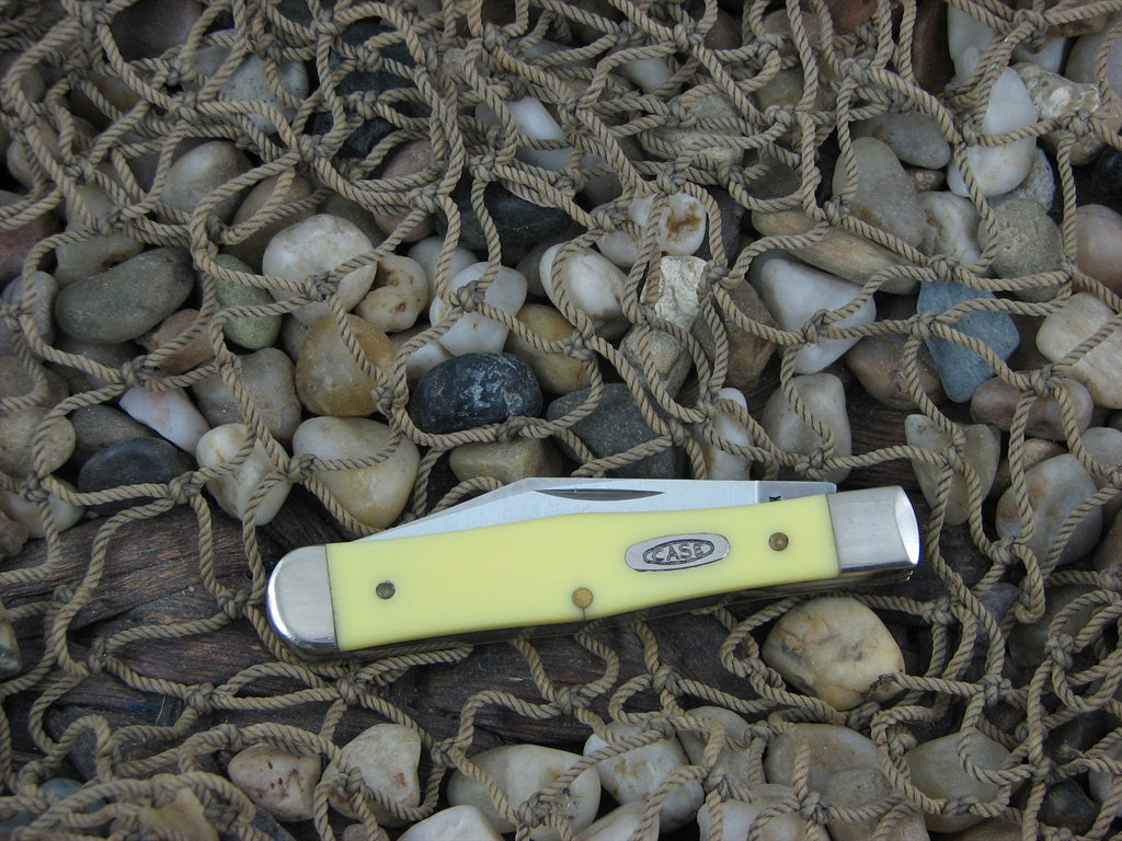 Case Cutlery 1989 Yellow Composite Small Coke Bottle with TruSharp steel 3225 1/2 02205 NM
