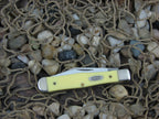 Case Cutlery 1989 Yellow Composite Small Coke Bottle with TruSharp steel 3225 1/2 02205 NM